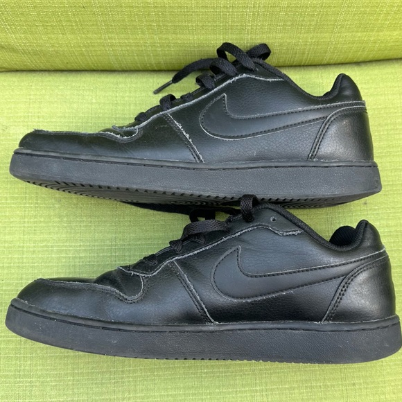 Nike Men’s Ebernon Low “triple black” sneakers athletic shoes - Picture 4 of 5